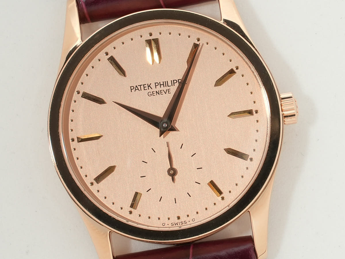 パテックフィリップ カラトラバ Ref.3796R-001 18KRG ローズ文字盤 美中古 h6nd4eui