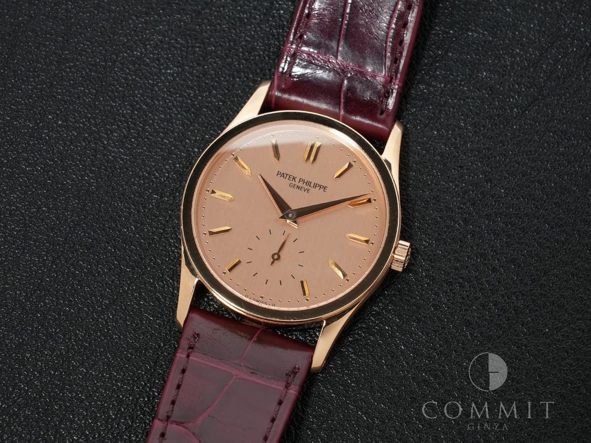 パテックフィリップ カラトラバ Ref.3796R-001 18KRG ローズ文字盤 美中古 h6nd4eui