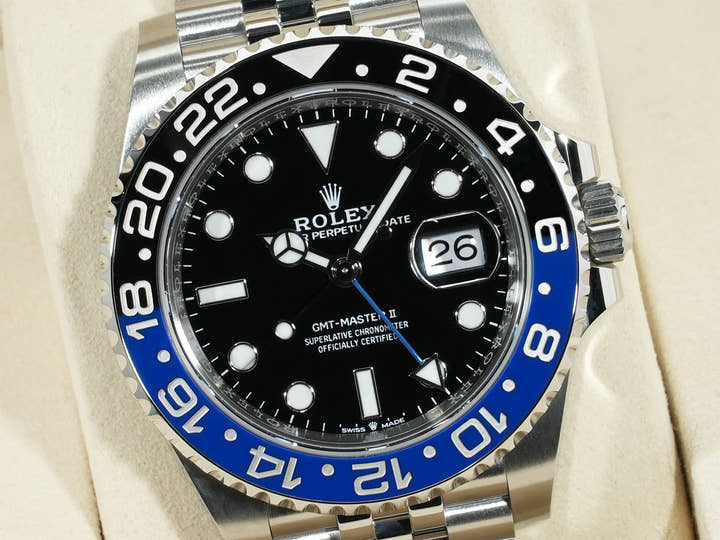 ロレックス GMTマスターII Ref.126710BLNR ステンレススチール ブラック文字盤 ジュビリーブレスレット