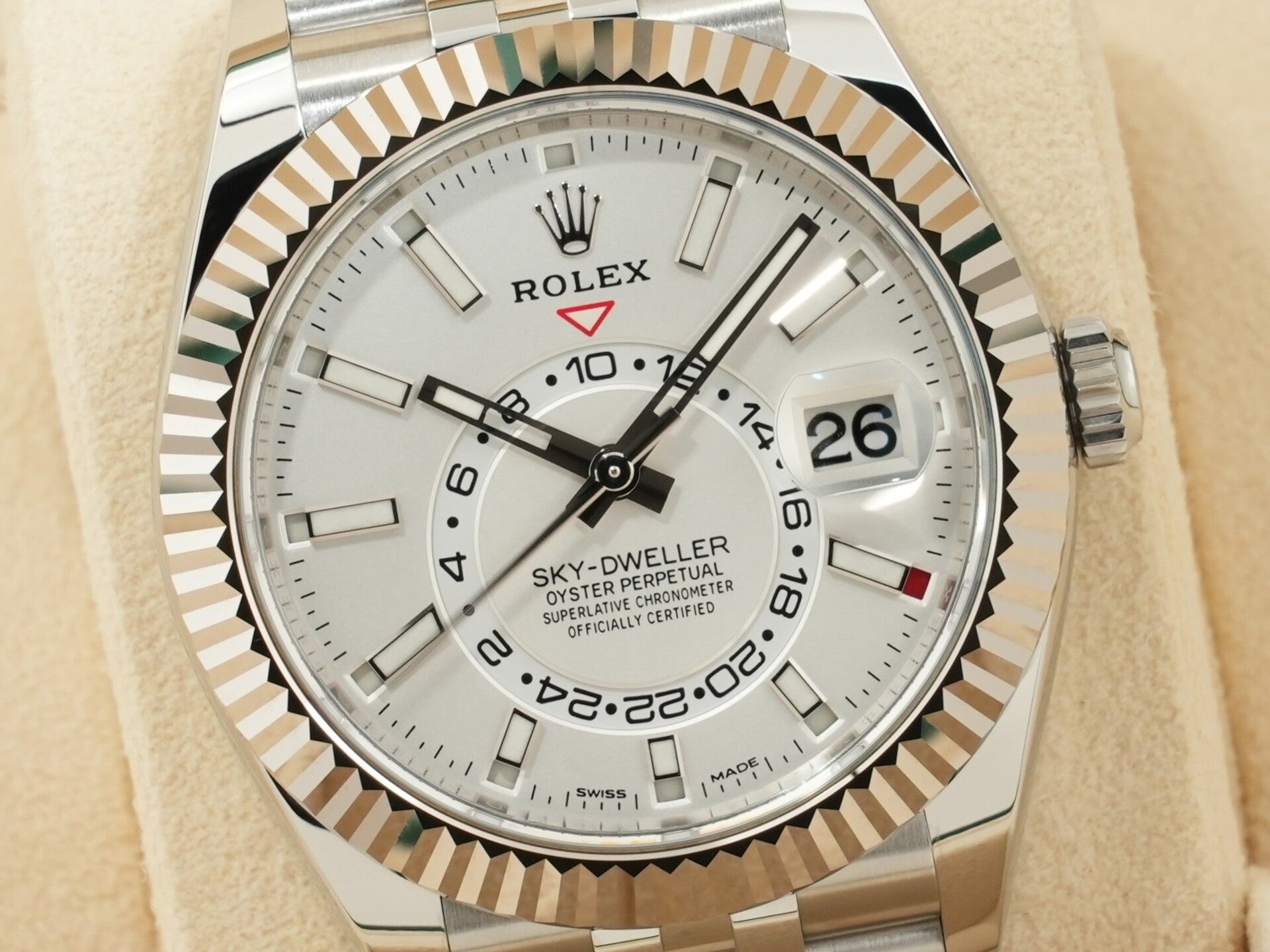 ロレックス スカイドゥエラー Ref.326934 SS/WG ホワイト文字盤 ジュビリーブレスレット 未使用 aiwrbdsv