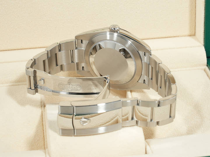 Rolex Datejust 41 Ref.126334 SS/WG Black Dial Oyster Bracelet Good Condition Used nex4w4v6
