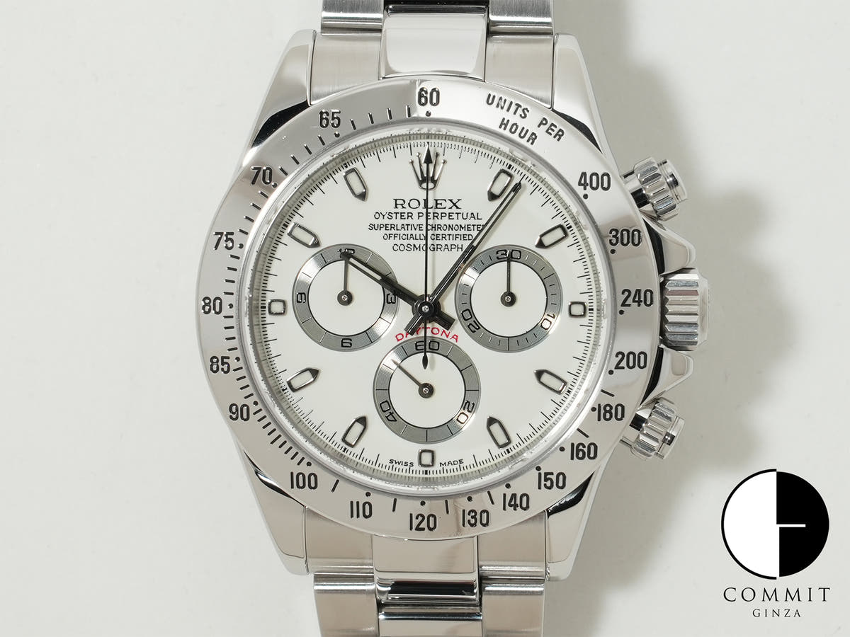 Rolex Daytona Ref.116520 SS White Dial Good Condition Used 3pkokpqe