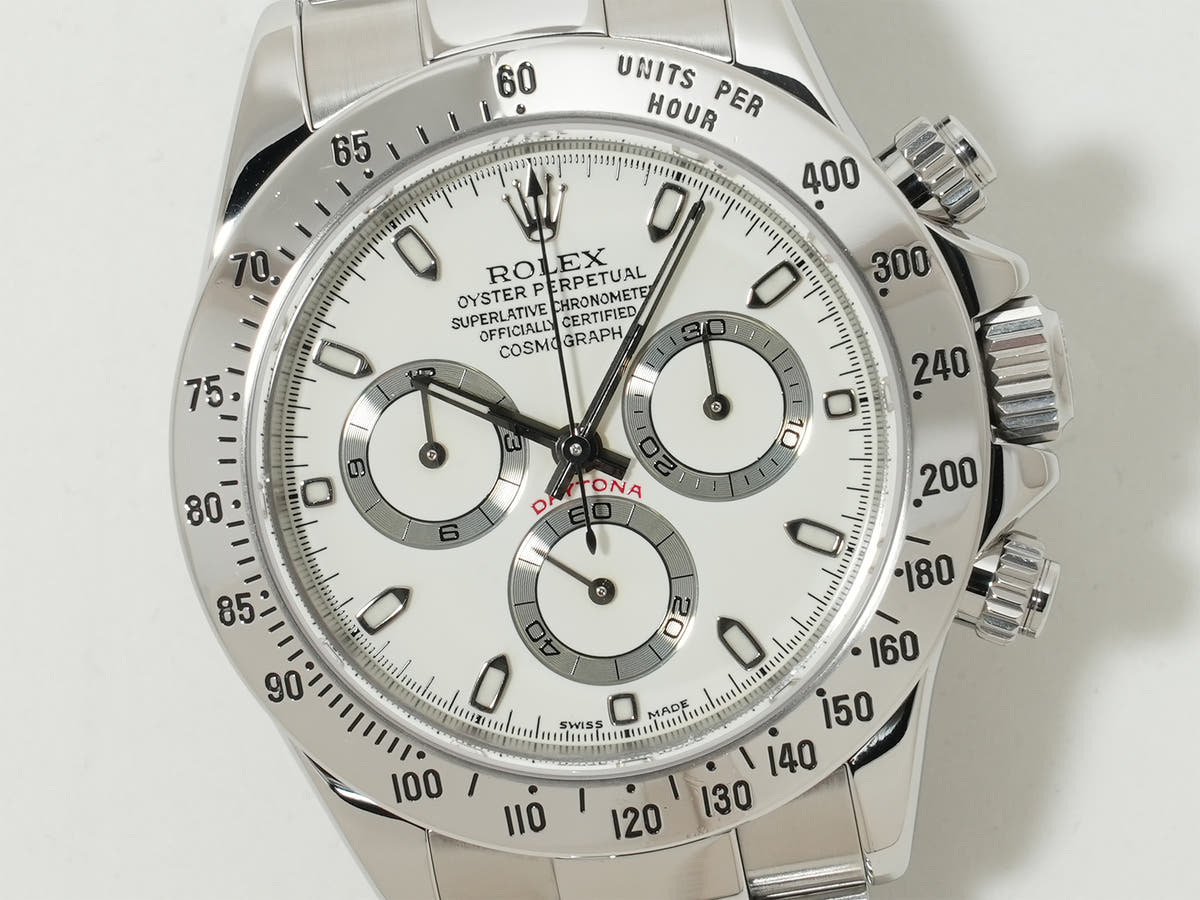 Rolex Daytona Ref.116520 SS White Dial Good Condition Used 3pkokpqe