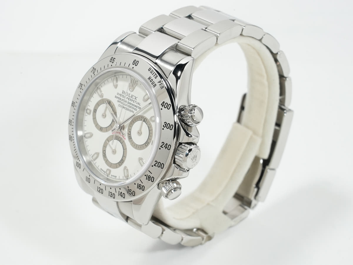 Rolex Daytona Ref.116520 SS White Dial Good Condition Used 3pkokpqe