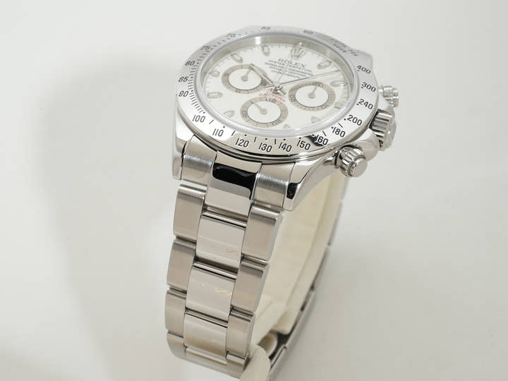 Rolex Daytona Ref.116520 SS White Dial Good Condition Used 3pkokpqe