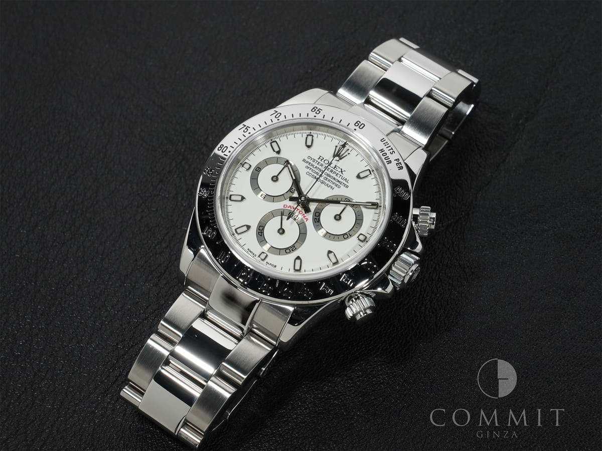 Rolex Daytona Ref.116520 SS White Dial Good Condition Used 3pkokpqe