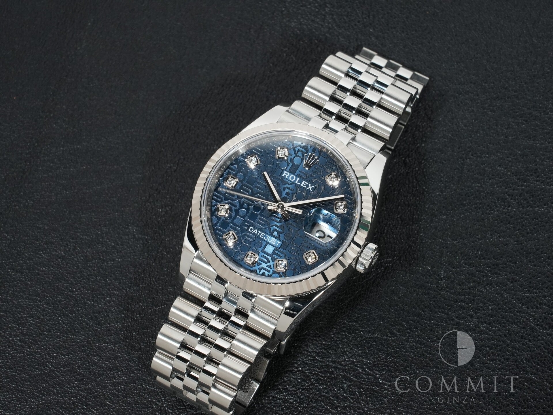 ロレックス デイトジャスト36 Ref.126234G SS/WG ブルーホリコンピューター文字盤 ジュビリーブレスレット 美中古 e5gnahrc