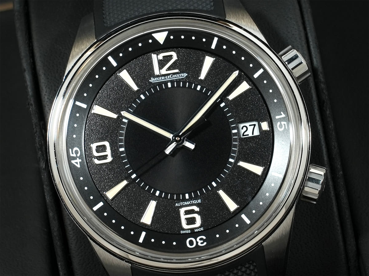 ジャガールクルト ポラリス デイト Ref.Q9068671 SS ブラック文字盤 中古 x8uo5b83