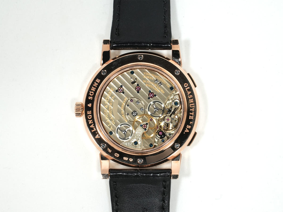 A. Lange &amp; Söhne Lange 1 Time Zone Ref.116.033 18KPG Grey Dial Used q38bauac