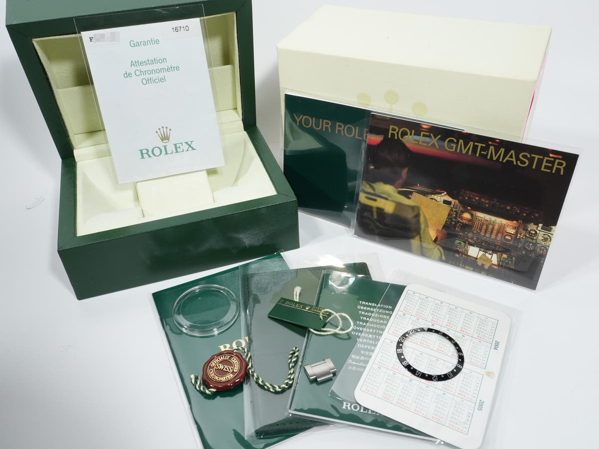 ロレックス GMTマスターII Ref.16710 SS ブラック文字盤 オイスターブレスレット 美品 5dn3pebp