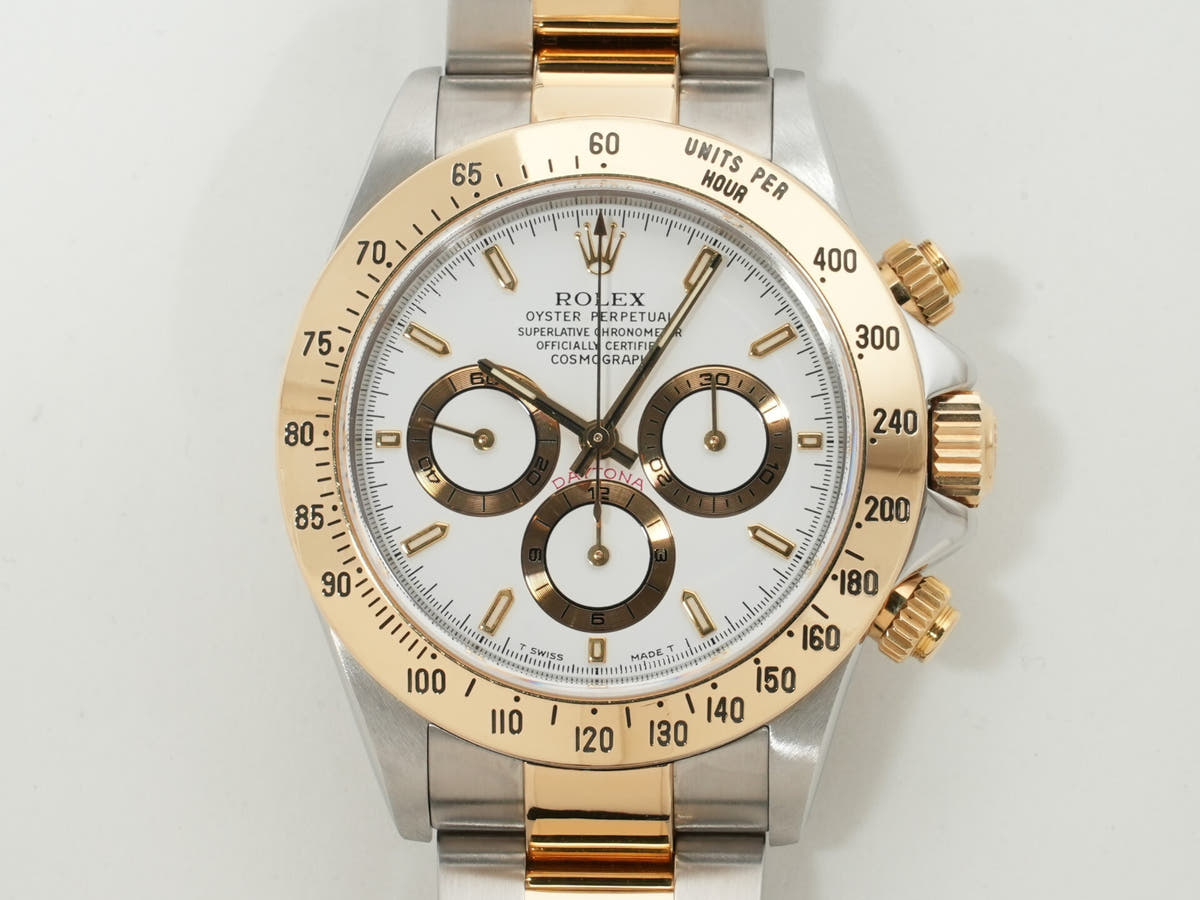 ロレックス デイトナ エルプリメロ Ref.16523 SS/YG ホワイト文字盤 中古 nwkqyamg