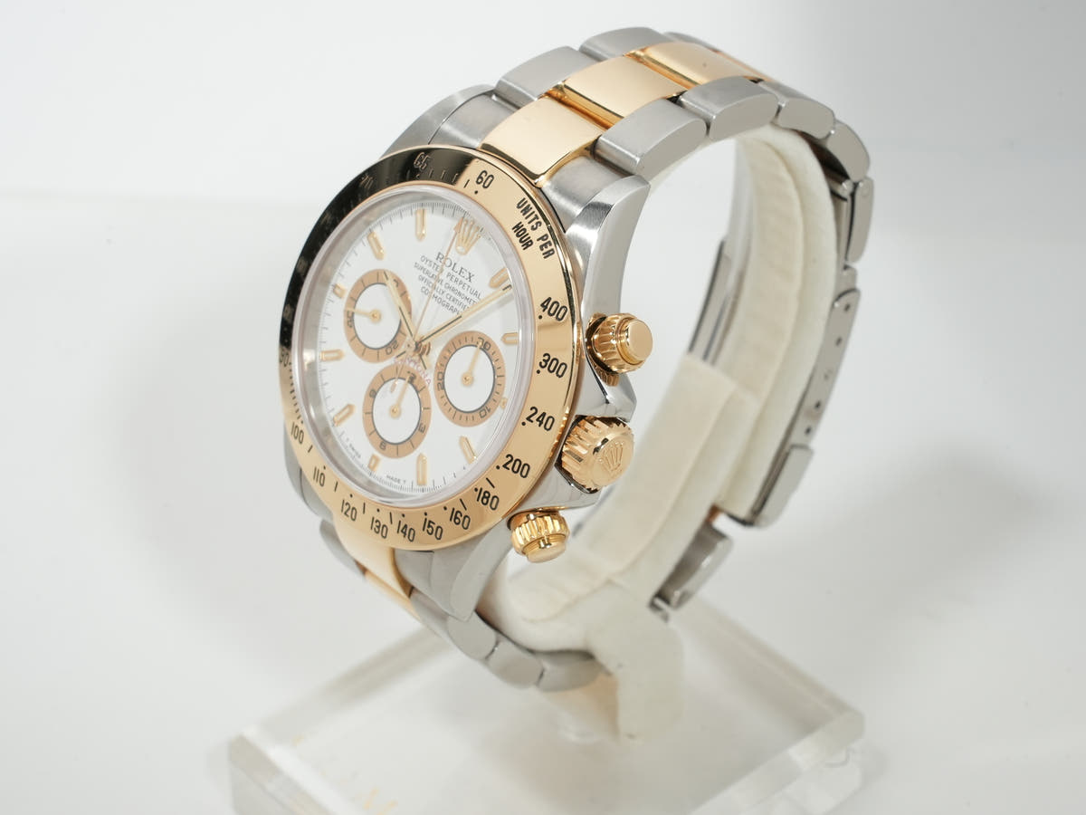 ロレックス デイトナ エルプリメロ Ref.16523 SS/YG ホワイト文字盤 中古 nwkqyamg