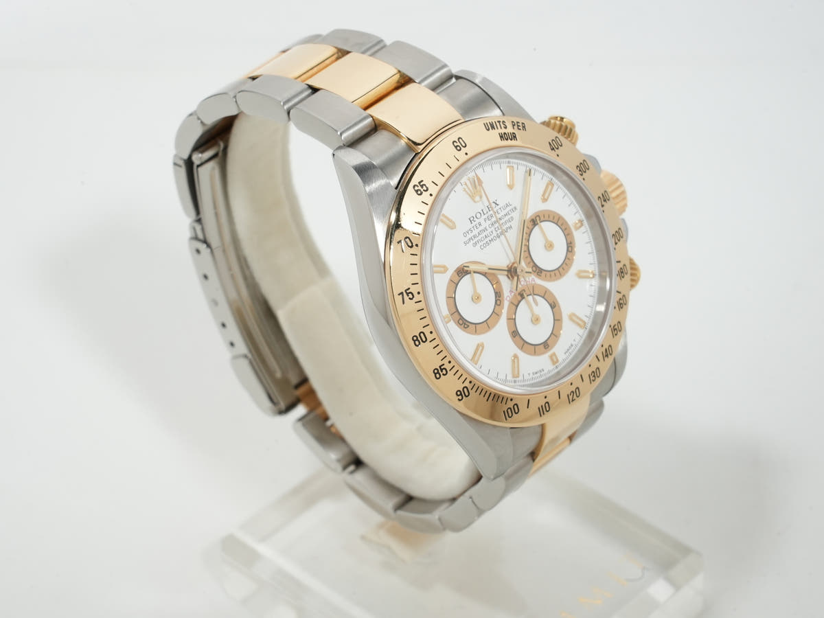ロレックス デイトナ エルプリメロ Ref.16523 SS/YG ホワイト文字盤 中古 nwkqyamg