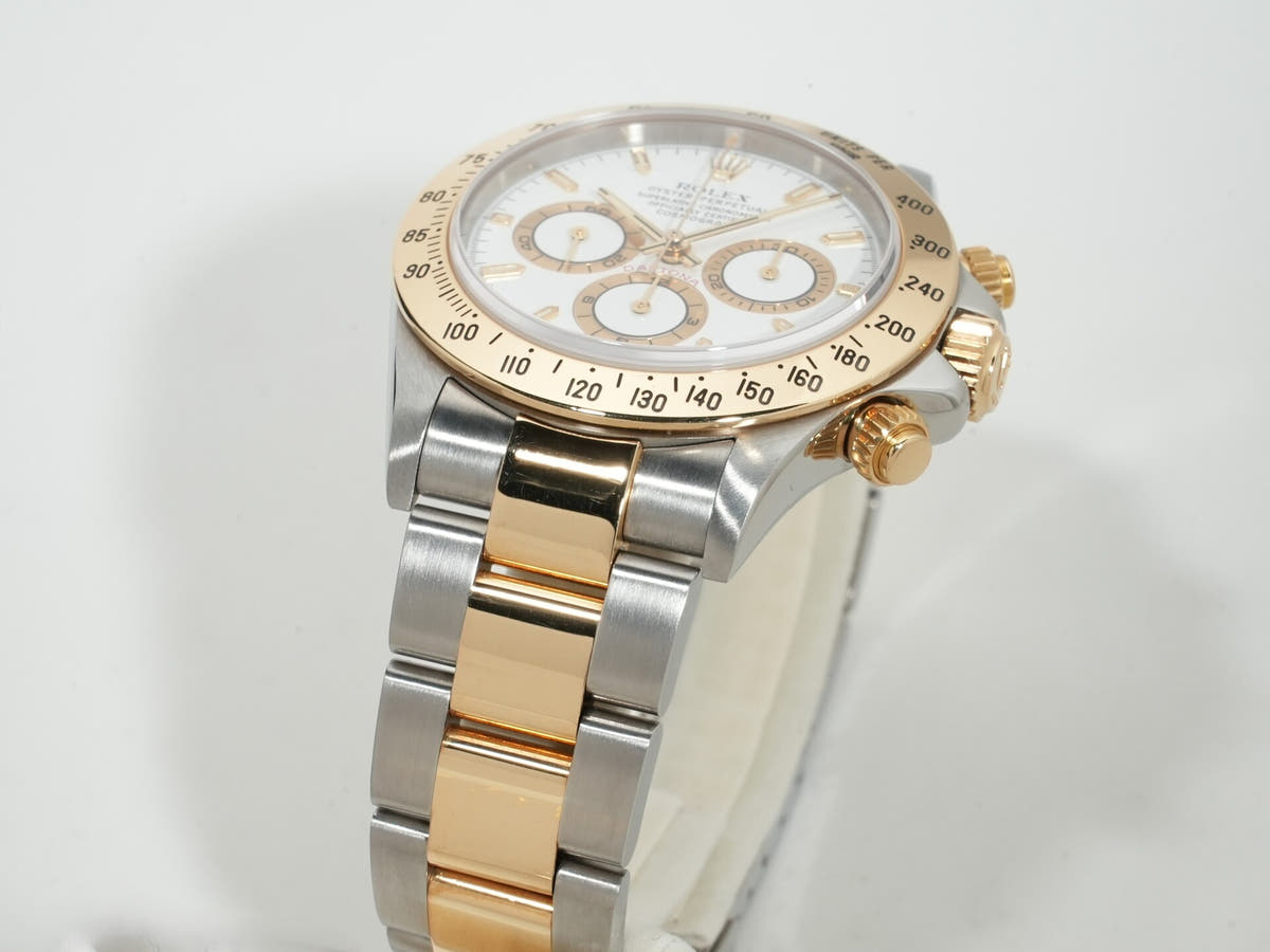 ロレックス デイトナ エルプリメロ Ref.16523 SS/YG ホワイト文字盤 中古 nwkqyamg