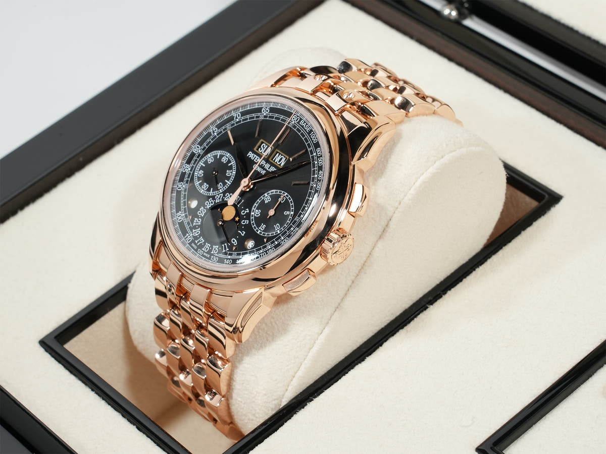 パテックフィリップ パーペチュアルカレンダー クロノグラフ Ref.5270/1R-001 18KRG エボニーブラック ソレイユ文字盤 未使用 s3zw5ecg