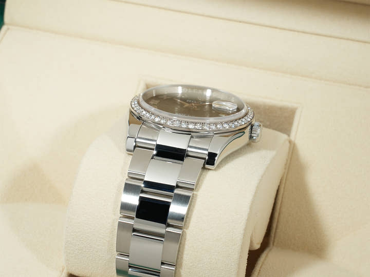 Rolex Datejust Ref.116244 SS/WG Blue Holocomputer Dial Good Condition phww67ub