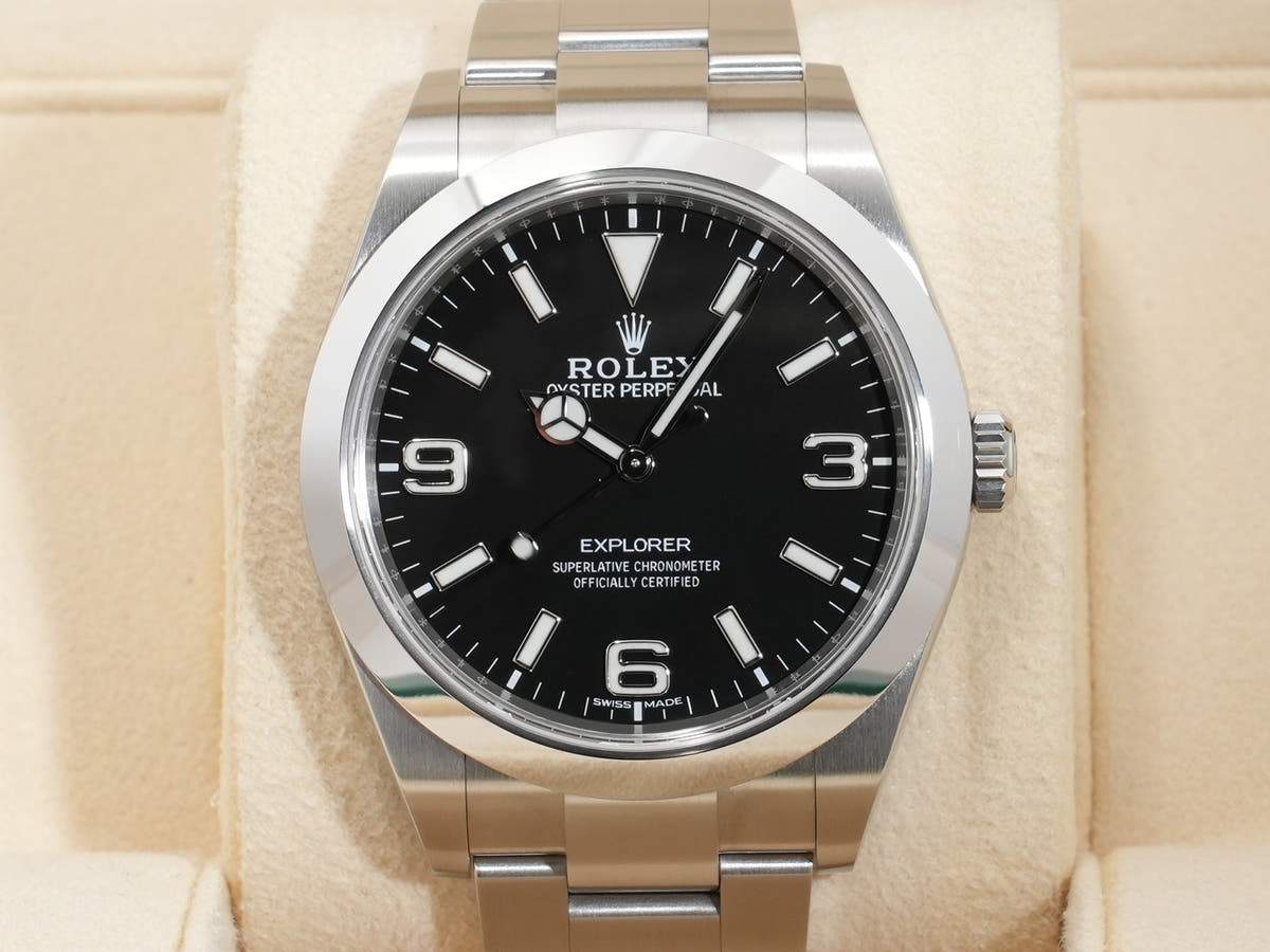 ロレックス エクスプローラーI Ref.214270 SS ブラック文字盤 美中古 i8sdvwhy
