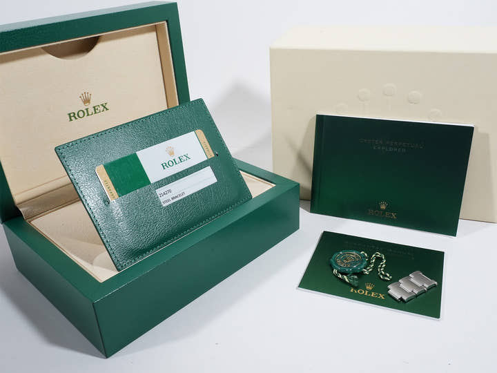 ロレックス エクスプローラーI Ref.214270 ステンレススチール ブラック文字盤