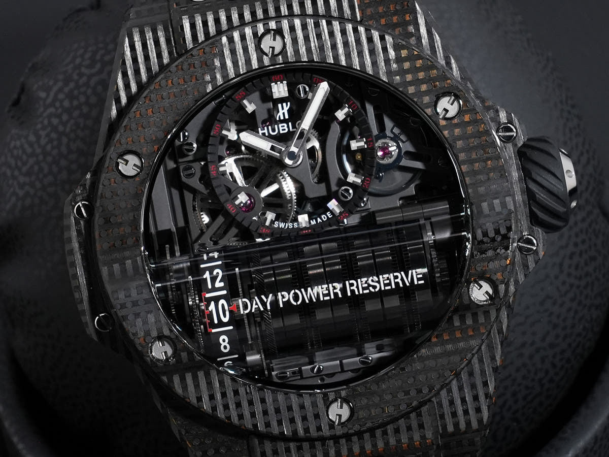 Hublot Big Bang MP-11 14 Day Power Reserve 3D Carbon Ref.911.QD.0123.RX CA Skeleton Dial Good Condition yh7w3e8e