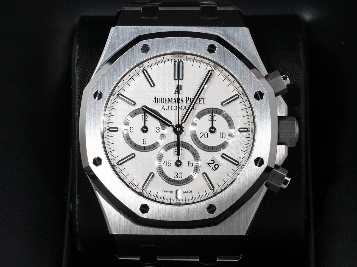 オーデマピゲ ロイヤルオーク クロノグラフ Ref.26320ST.OO.1220ST.02 SS シルバー文字盤 美中古 prdiw6fj