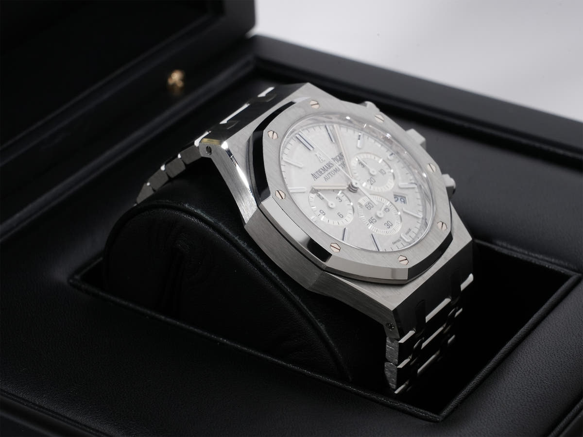 オーデマピゲ ロイヤルオーク クロノグラフ Ref.26320ST.OO.1220ST.02 SS シルバー文字盤 美中古 prdiw6fj