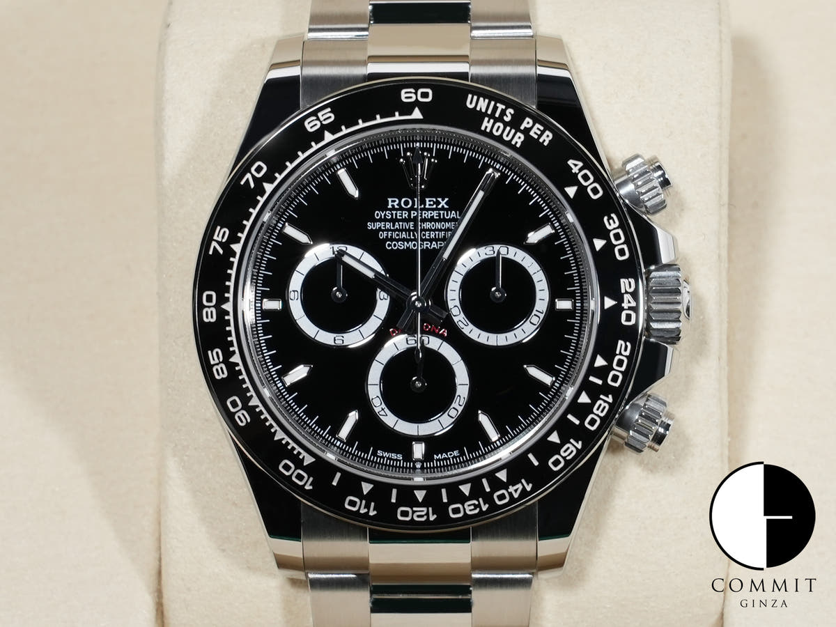 ロレックス デイトナ Ref.126500LN SS ブラック文字盤 未使用 owjiku32