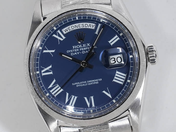 Rolex Day-Date Ref.1807/9 18KWG Blue Buckley Dial Good Condition Used bobyeshc