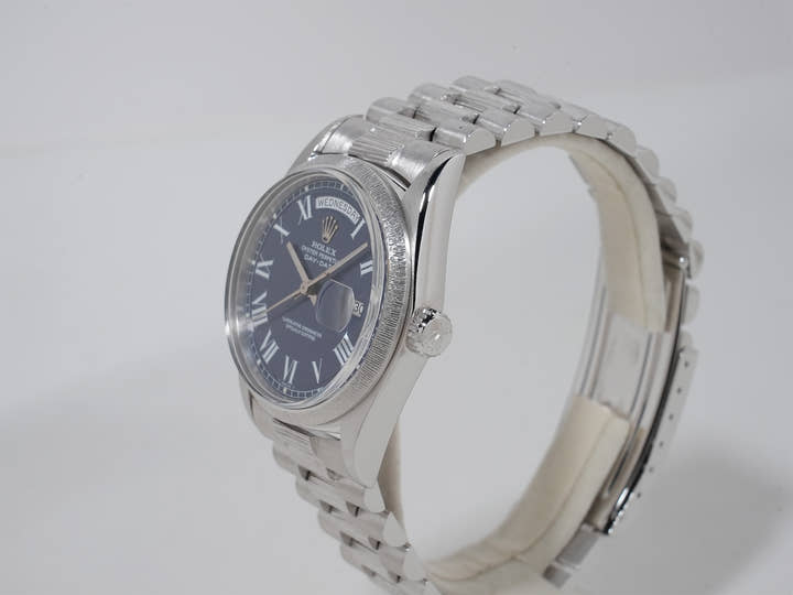 Rolex Day-Date Ref.1807/9 18KWG Blue Buckley Dial Good Condition Used bobyeshc