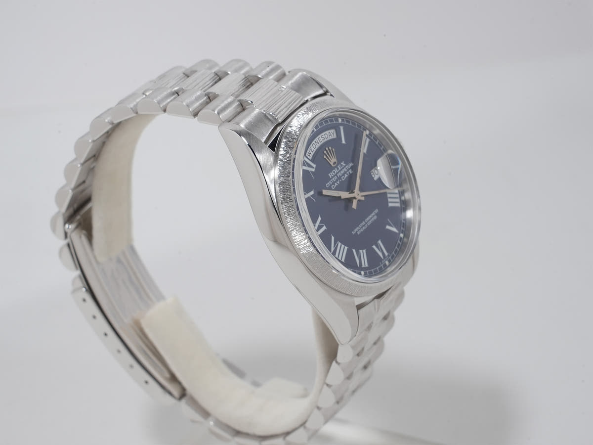 ロレックス デイデイト Ref.1807/9 18KWG ブルーバックリー文字盤 美中古 bobyeshc