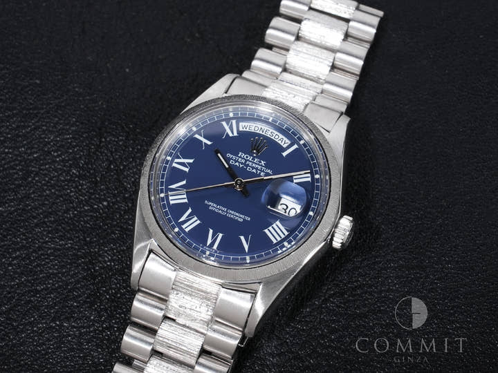 Rolex Day-Date Ref.1807/9 18KWG Blue Buckley Dial Good Condition Used bobyeshc
