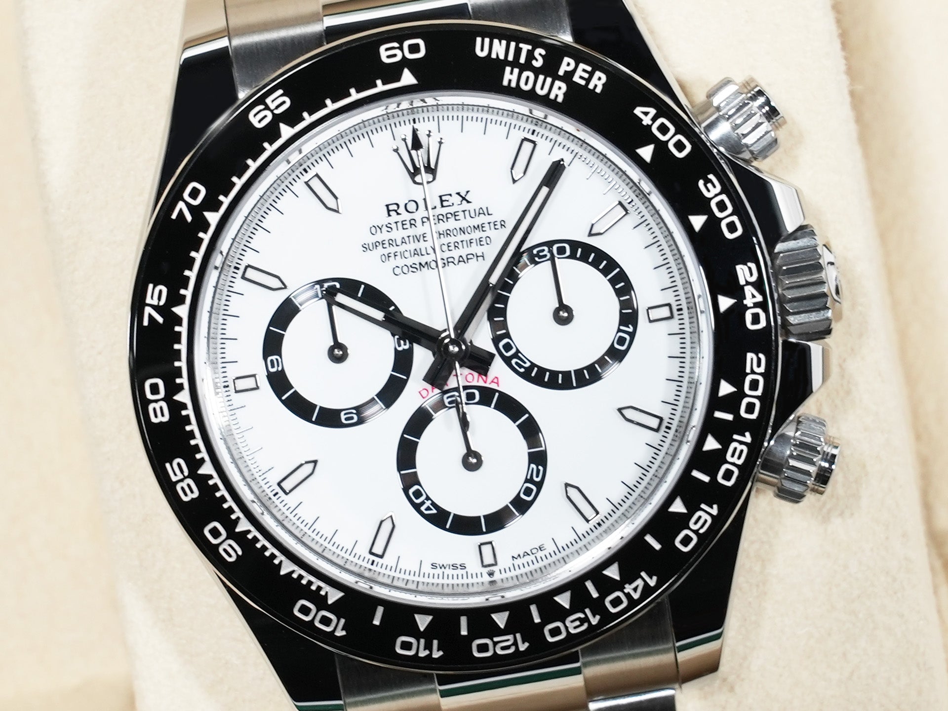 ロレックス デイトナ Ref.126500LN SS ホワイト文字盤 未使用 uktopr6f