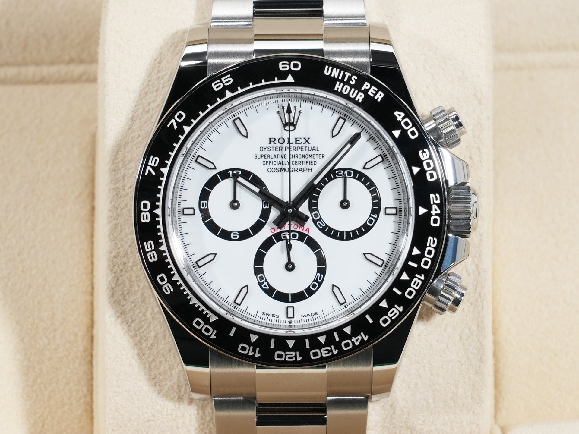 ロレックス デイトナ Ref.126500LN SS ホワイト文字盤 未使用 3szym7rs