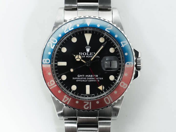 ロレックス GMTマスター Ref.1675 ステンレススチール ブラック文字盤 オイスターブレスレット