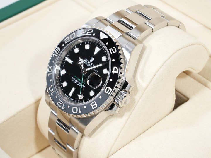 Rolex GMT Master II Ref.126710GRNR SS Black Dial Oyster Bracelet Unused fc8ydzyk