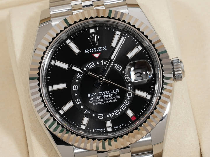 ロレックス スカイドゥエラー Ref.336934 ステンレススチール/ホワイトゴールド ブラック文字盤 ジュビリーブレスレット