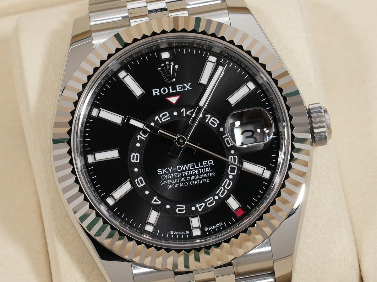 ロレックス スカイドゥエラー Ref.336934 SS/WG ブラック文字盤 ジュビリーブレスレット 中古 c7yist2d