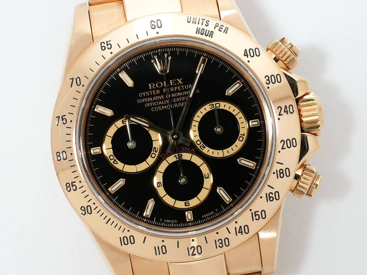 ロレックス デイトナ エルプリメロ Ref.16528 イエローゴールド ブラック文字盤