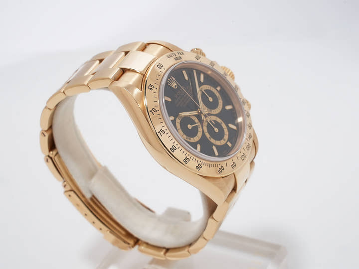 ロレックス デイトナ エルプリメロ Ref.16528 イエローゴールド ブラック文字盤