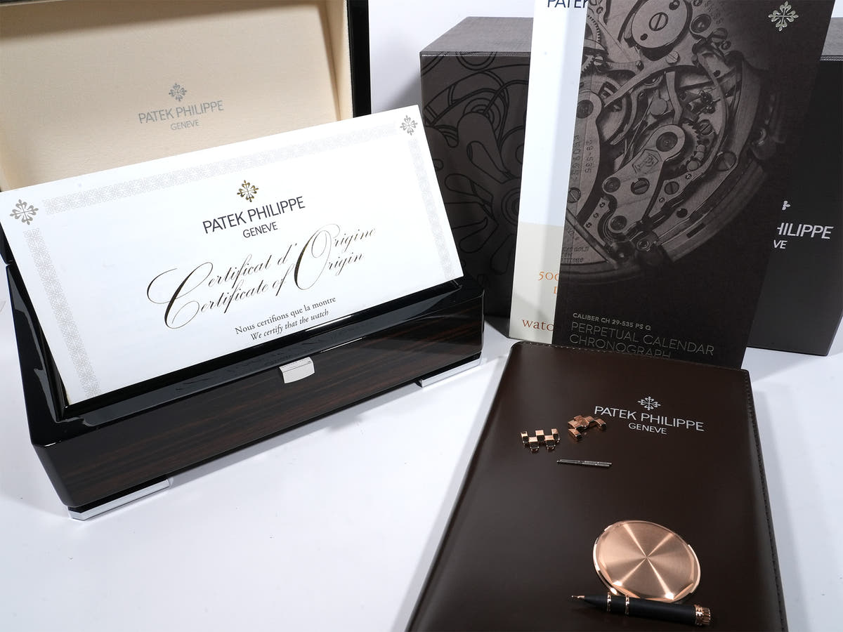 パテックフィリップ パーペチュアルカレンダー クロノグラフ Ref.5270/1R-001 18KRG エボニーブラック ソレイユ文字盤 中古 3n3mhnxu