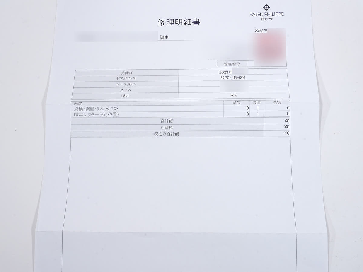 パテックフィリップ パーペチュアルカレンダー クロノグラフ Ref.5270/1R-001 18KRG エボニーブラック ソレイユ文字盤 中古 3n3mhnxu