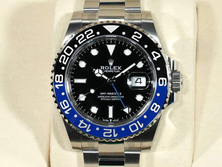 ロレックス GMTマスターII Ref.126710BLNR ステンレススチール ブラック文字盤 オイスターブレスレット