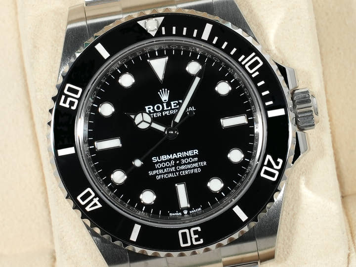 ロレックス サブマリーナー ノンデイト Ref.124060 ステンレススチール ブラック文字盤