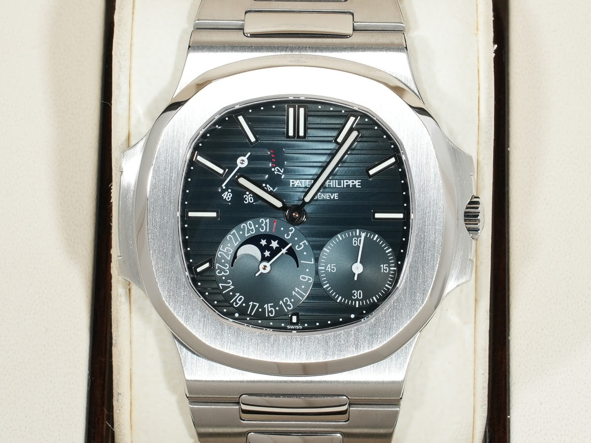 パテックフィリップ ノーチラス プチコンプリケーション Ref.5712/1A-001 SS ブルー文字盤 美品 hqm6ki2x