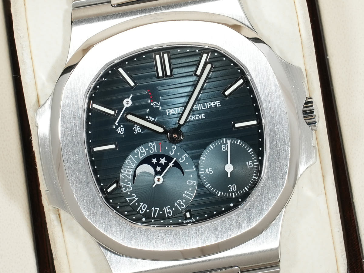 パテックフィリップ ノーチラス プチコンプリケーション Ref.5712/1A-001 SS ブルー文字盤 美品 hqm6ki2x