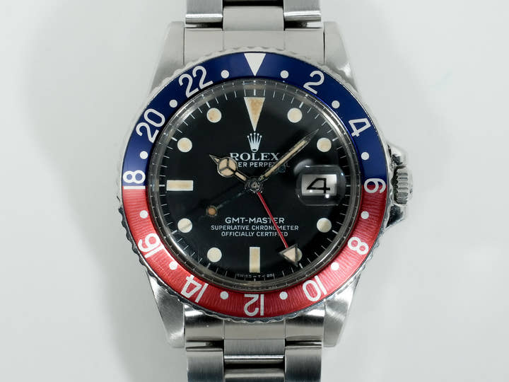 ロレックス GMTマスター Ref.16750 ステンレススチール ブラック文字盤 オイスターブレスレット