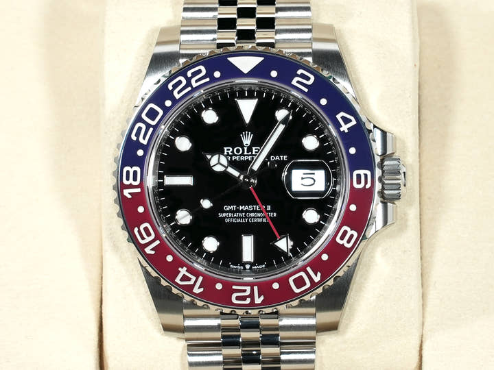 ロレックス GMTマスターII Ref.126710BLRO ステンレススチール ブラック文字盤 ジュビリーブレスレット
