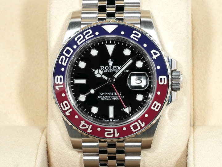 ロレックス GMTマスターII Ref.126710BLRO ステンレススチール ブラック文字盤 ジュビリーブレスレット