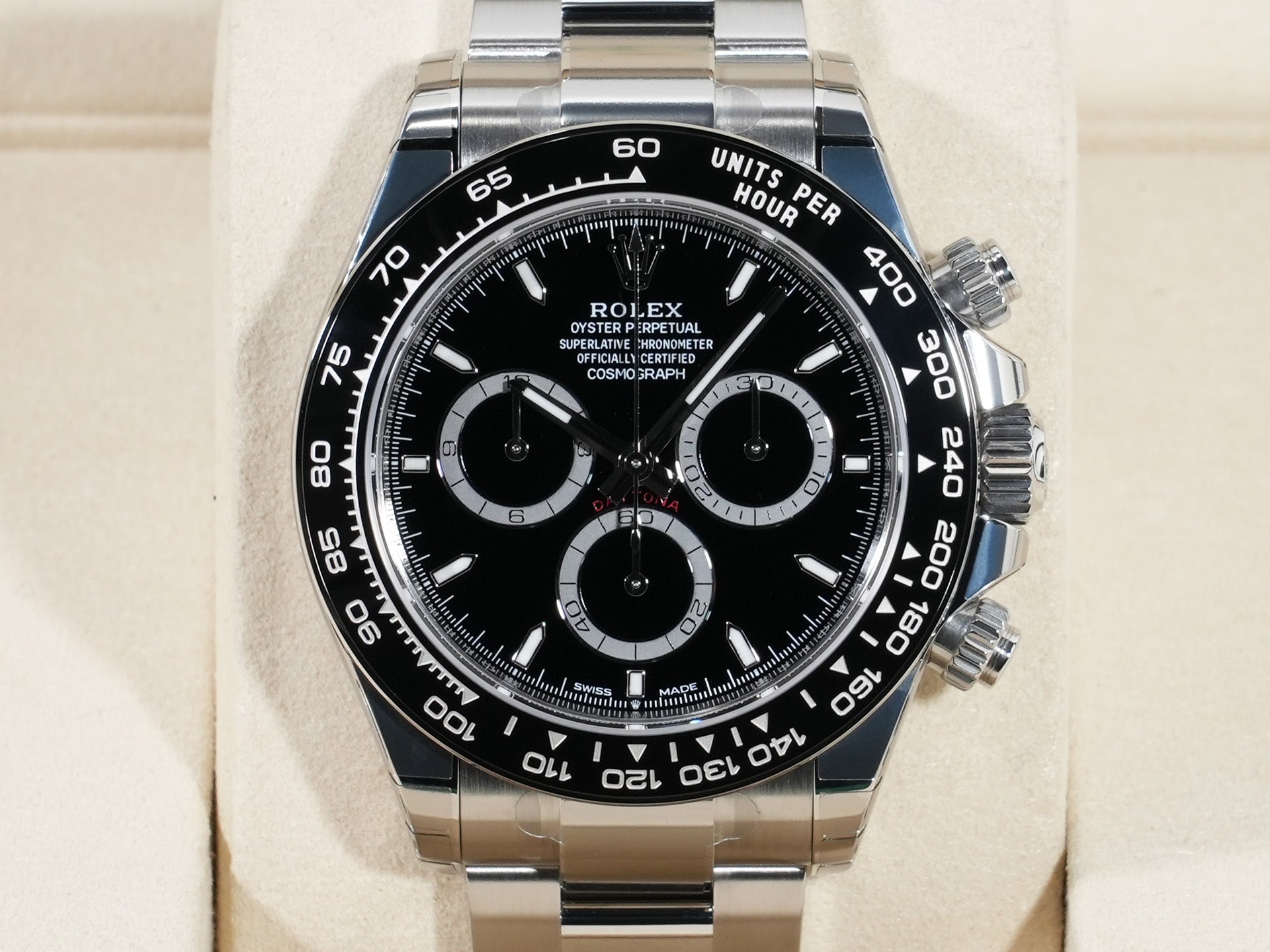 ロレックス デイトナ Ref.126500LN SS ブラック文字盤 未使用 9giuhk9y