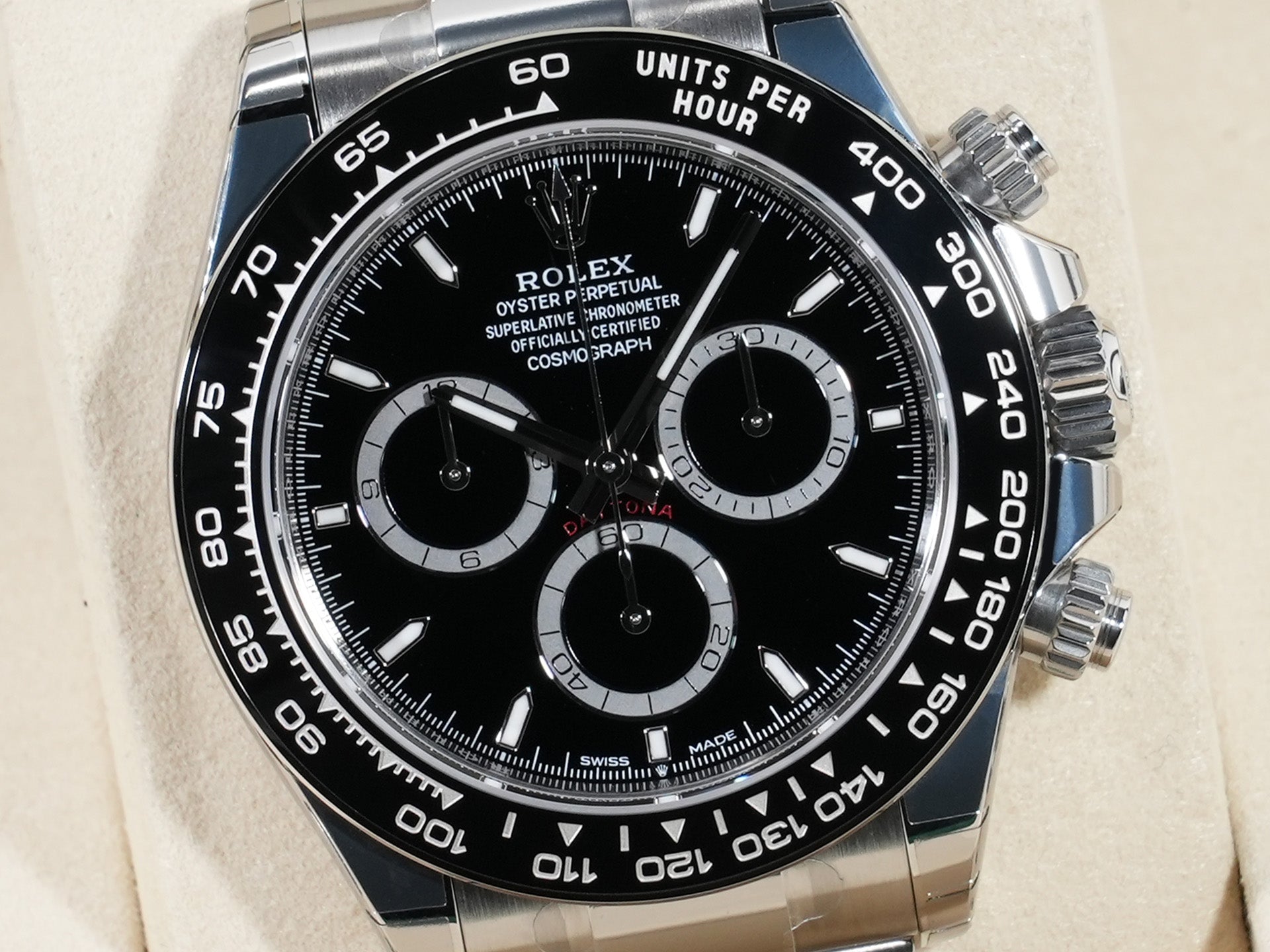 ロレックス デイトナ Ref.126500LN SS ブラック文字盤 未使用 9giuhk9y