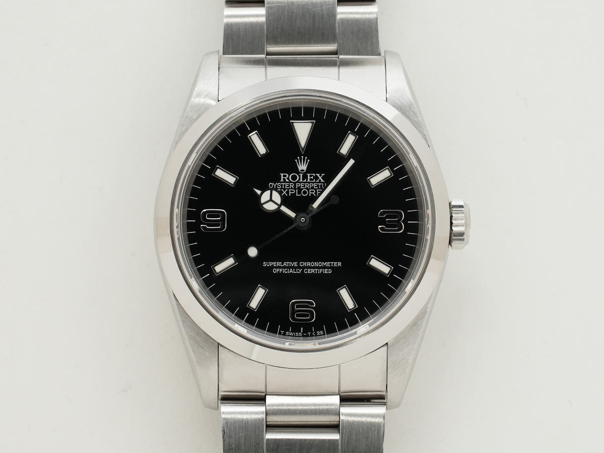 ロレックス エクスプローラーⅠ Ref.14270 SS ブラック文字盤 中古 sesqo73g
